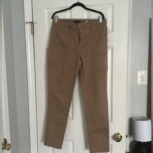 Banana Republic tan slim cargo pants 12L. Worn once.